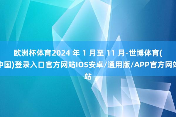 欧洲杯体育2024 年 1 月至 11 月-世博体育(中国)登录入口官方网站IOS安卓/通用版/APP官方网站