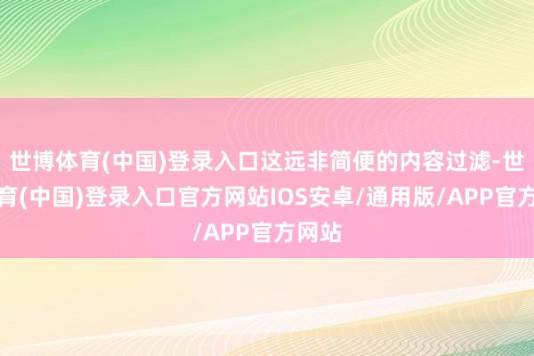 世博体育(中国)登录入口这远非简便的内容过滤-世博体育(中国)登录入口官方网站IOS安卓/通用版/APP官方网站